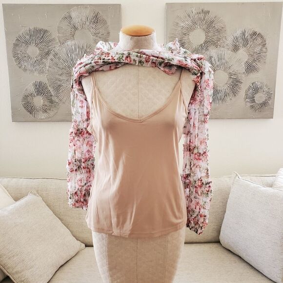 NEW! INC Floral Printed Peasant Blouse size Large - Picture 7 of 14